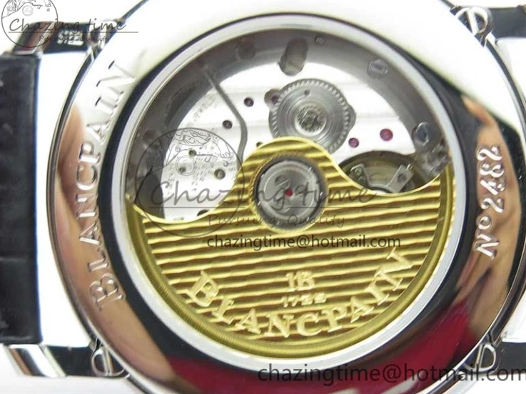 0311 MultiPurpose Villeret 6654 SS Complicated Function OMF 1:1 Best Edition White Dial on Black Leather Strap A6654 V 7901